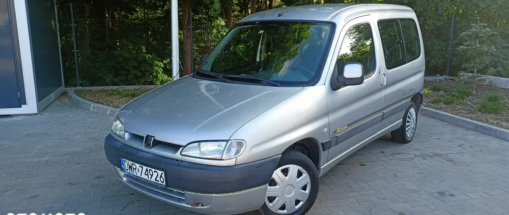 peugeot Peugeot Partner cena 4550 przebieg: 376000, rok produkcji 2000 z Wrocław